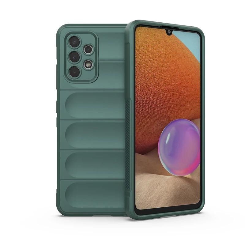 Rückseitenschutzhülle für Samsung Galaxy A32 4G, flüssig-silikon, stoßfest, sturzsicher, Schutzhülle