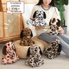 Gepunkteter Dalmatiner Plüschtier 25cm Superweicher Stoffhund Umarmbar Sitzende Pose Kuscheliges Hundeplüschtier Geschenk für Mädchen Jungen