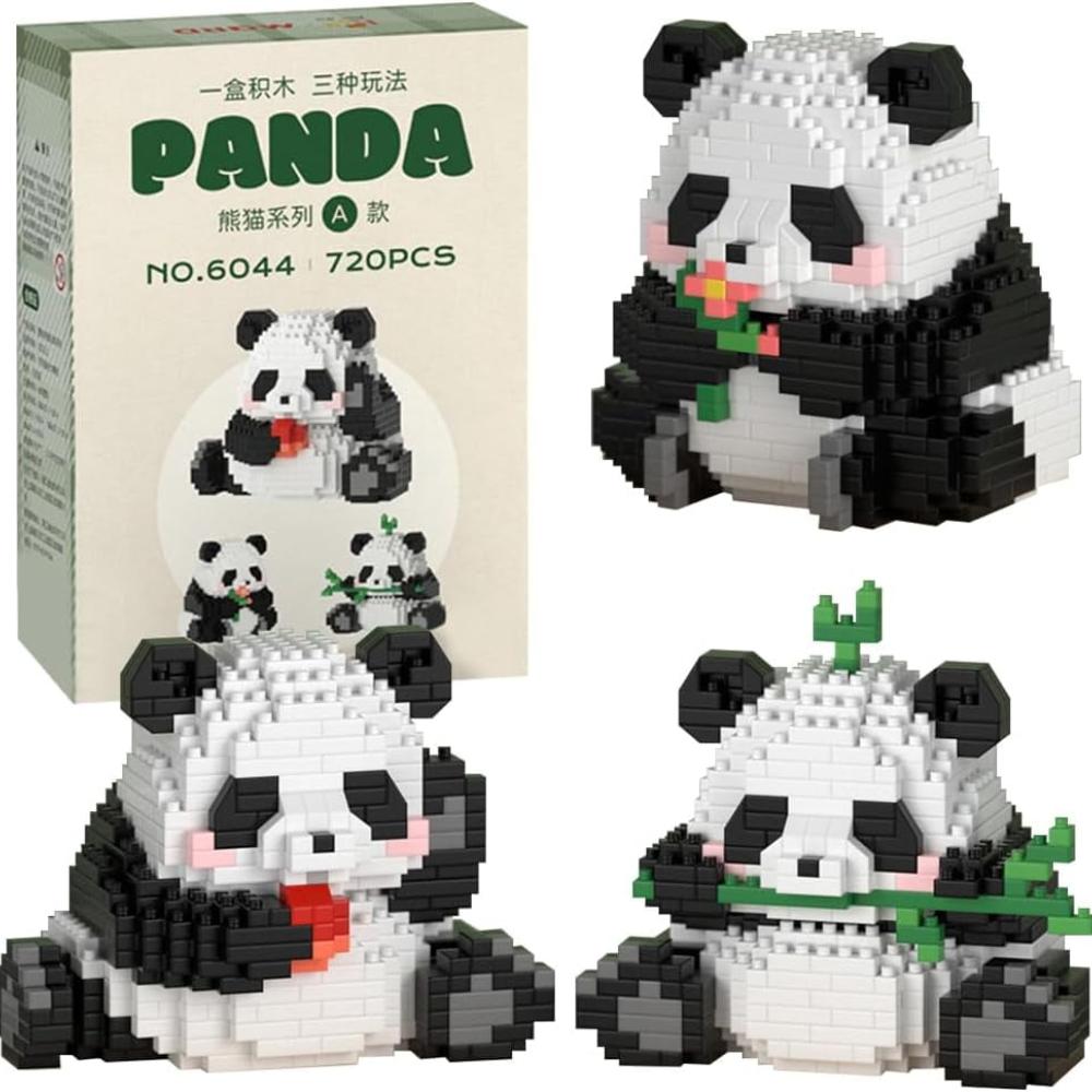 3 In1 Panda Building Blocks Building Toys Animal Bricks Building Blocks Figures Animal Toys 720 Pieces Panda