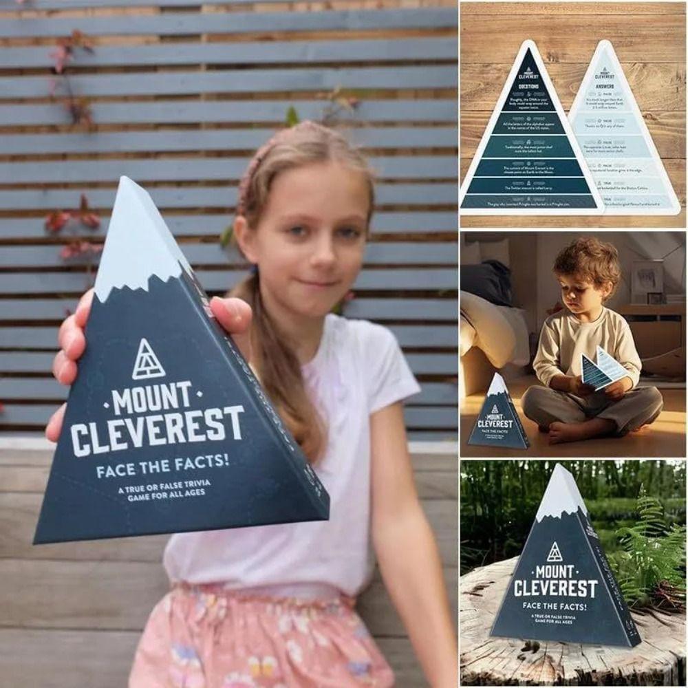 

Paper Smartest Mountain Card Game Multiplayer Fun Family Games Party Gifts Black