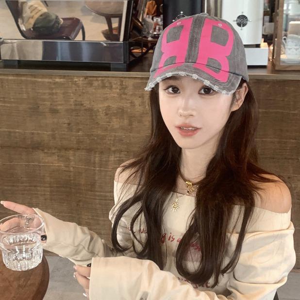 Spring and Autumn Hats Graffiti Print Baseball Cap Letters Casual Fashion Sun Visor Baseball Cap