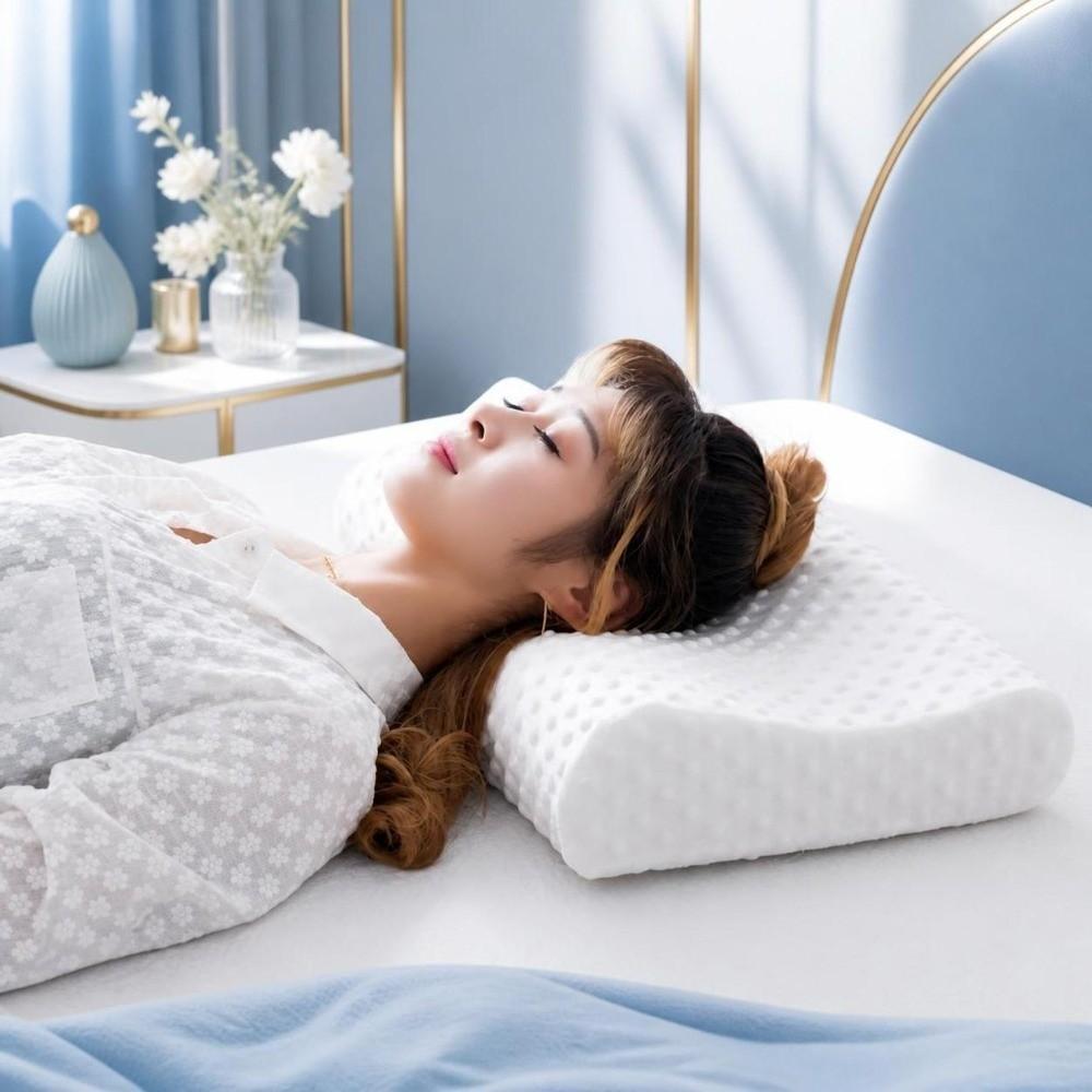 Slow-Rebound Memory Foam Pillow Comfortable Ergonomic Sleep Pillow Bedroom Sleeping