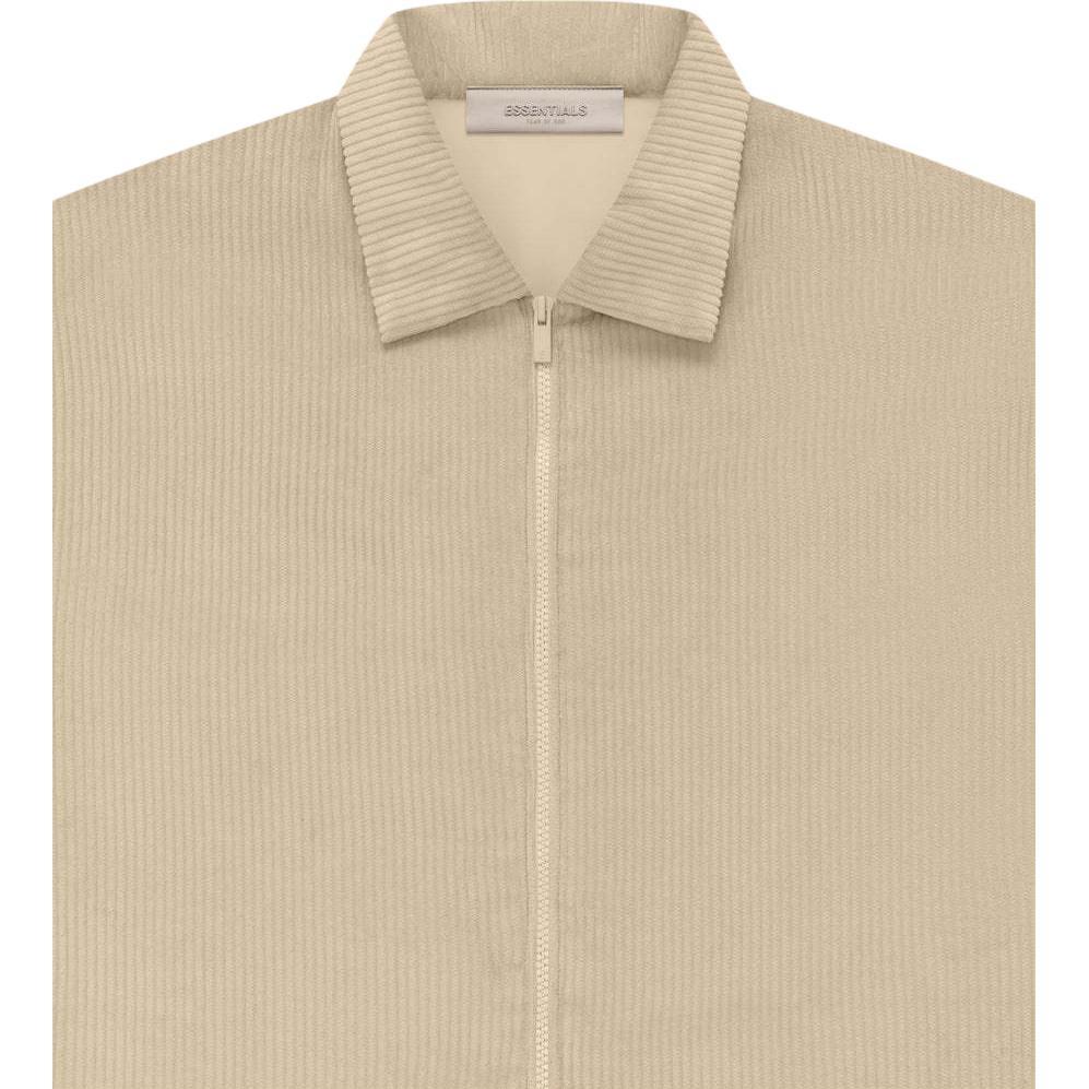 Fear of God Essentials SS23 Corduroy Shirt Jacket Sand Unisex FOG-SS23-044
