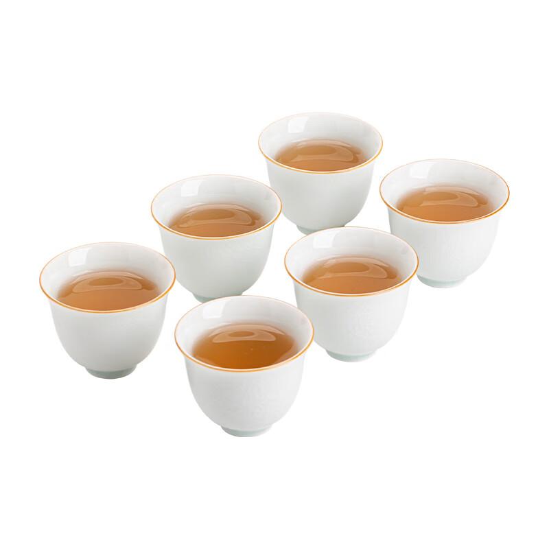 Sushitaoci Eggshell Ice Crackle Kung Fu Tea Cup, Six-Piece Set, Simple Packaging
