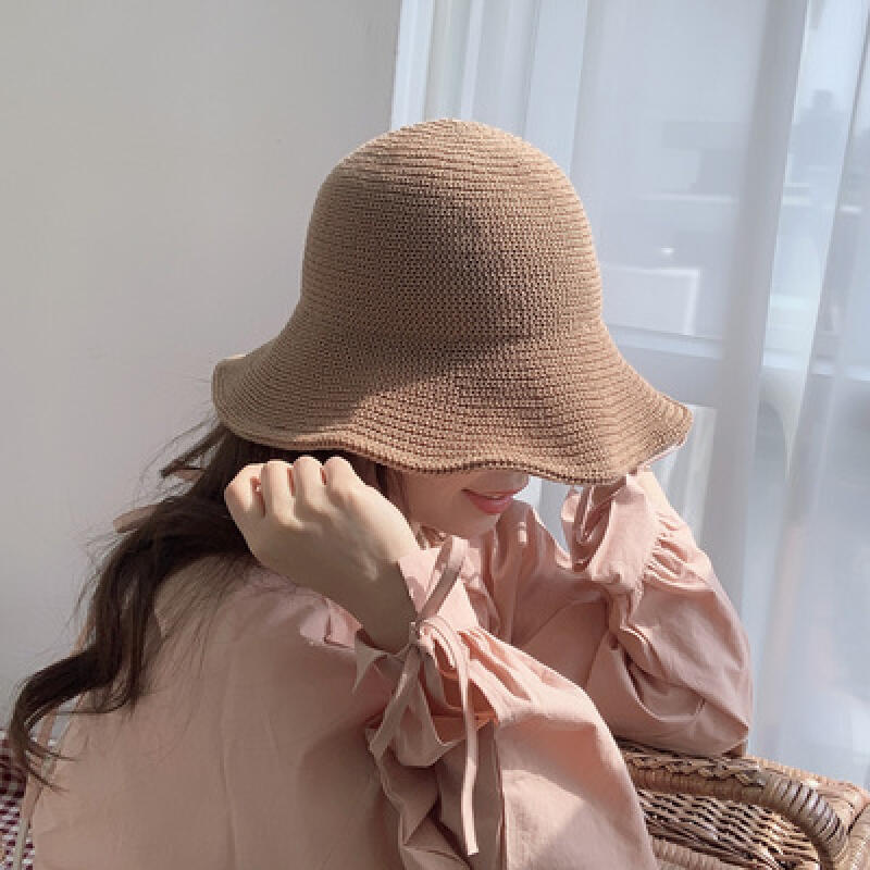 Daily Spring Summer Knit Bucket Hat (4 Colors) Jinbeiji