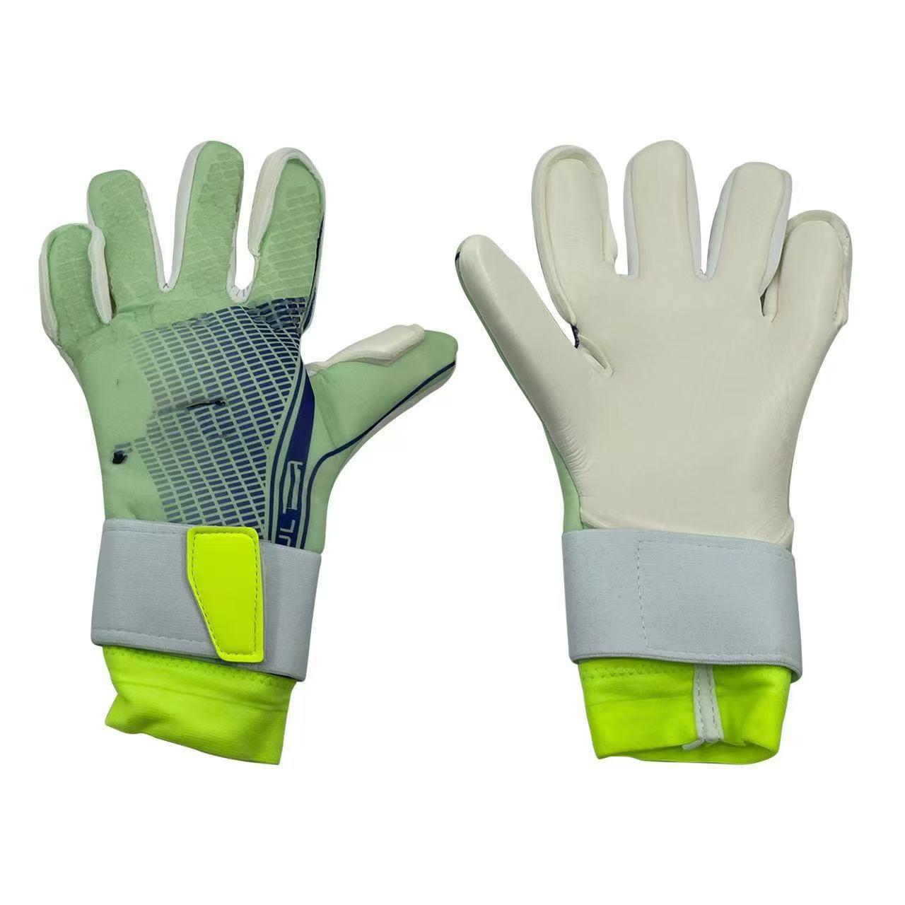

Вратарские перчатки Взрослые Молодежные Футбольные перчатки, Обернутые напульсники Игровые Утолщенные Латексные Футбольные перчатки 10 yards зелёный