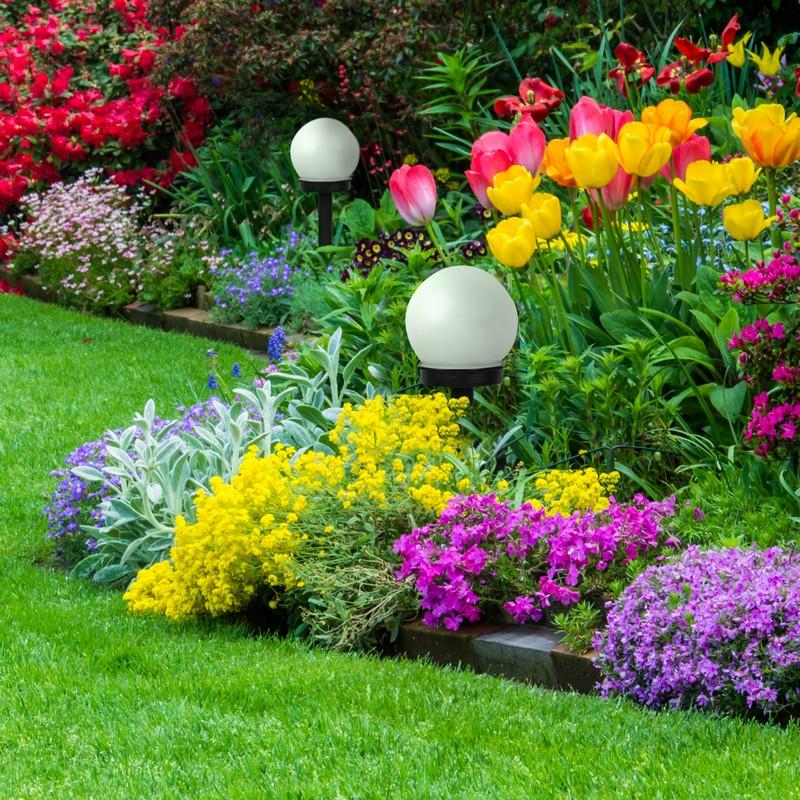 Solar Lamp 6500K Led Sphere White Plastic Black - Pl-304711