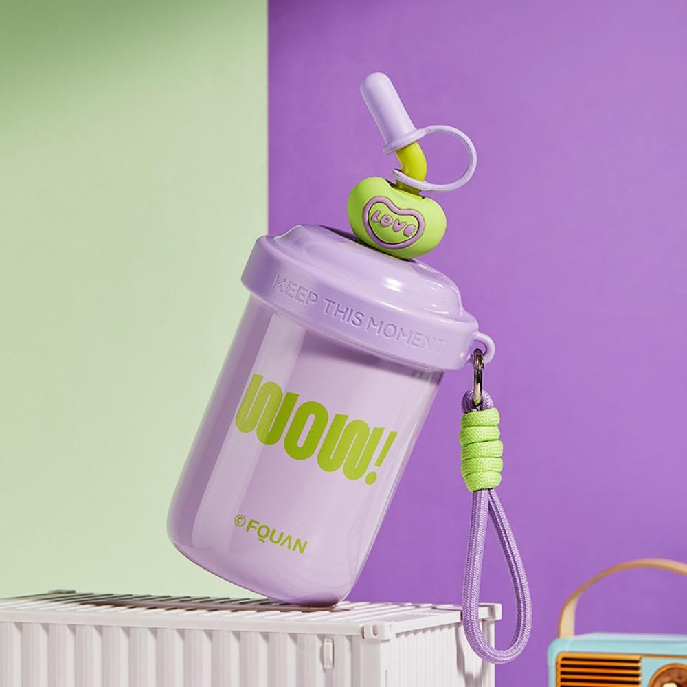580ML/520ML Water Bottles With Straw Straw Dust Cap Drinking Cup High-capacity Leak-proof Cocktail Blend Shaker Cups