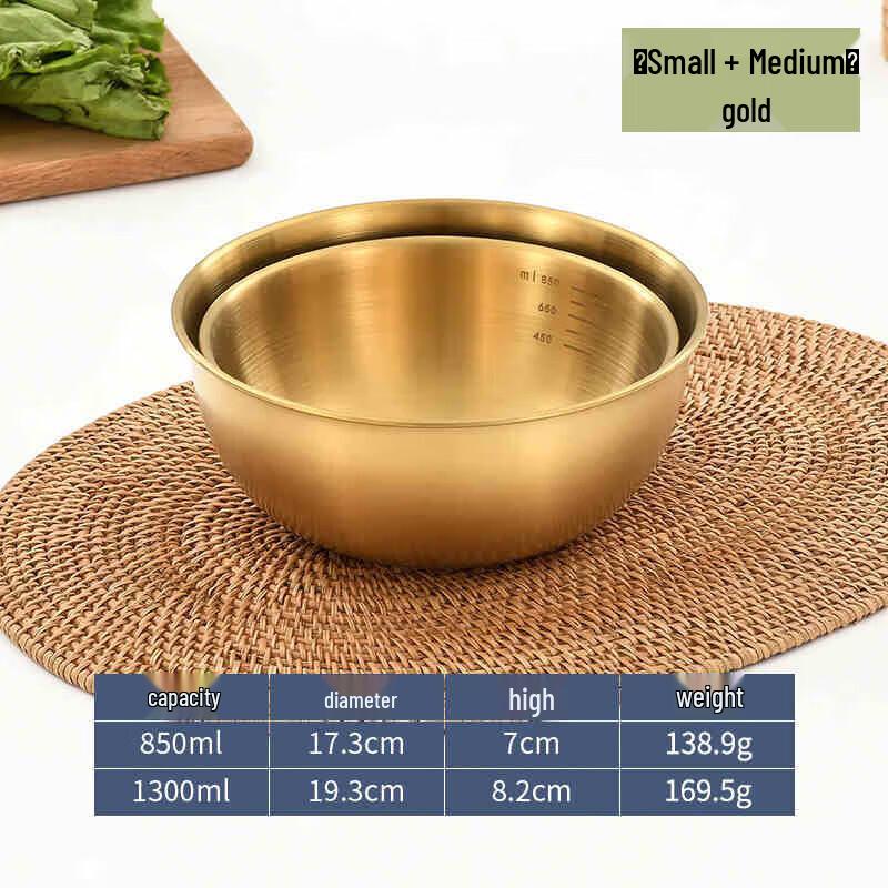 Stainless Steel Kitchen Prep Bowl Set