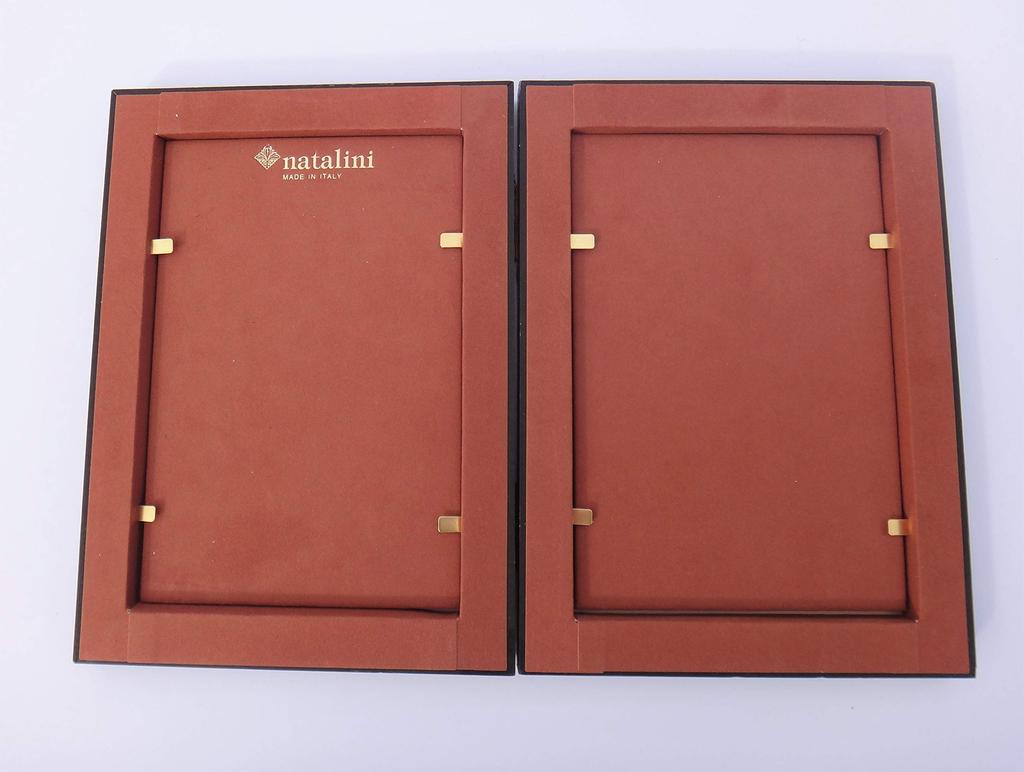 natalini Shell Wooden Photo Frame, 2-Sided, Made in Italy, 10 x 15cm, Postcard Size, Double Fold, Q-H-20, White, Small