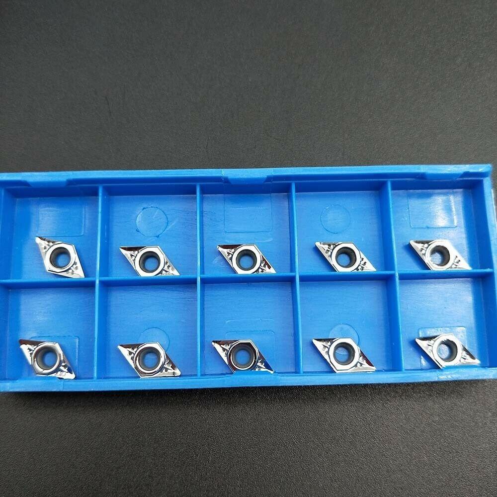 10pcs DCGT070202-AK DCGT21.50.5-AK H01 Carbide Inserts for Aluminum Blade