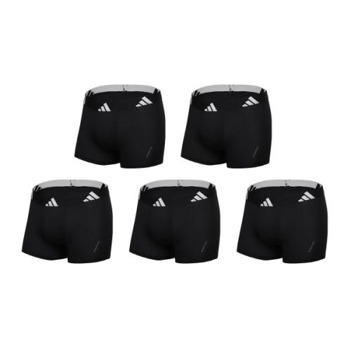 

[Adidas] 5 ПАКЕТОВ Мужские Боксеры BOS Полностью Черные Всесезонные [Отправка из Кореи] 100% Оригинал 95