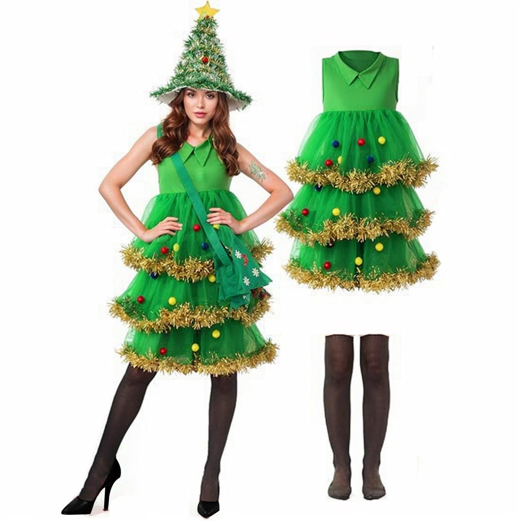 Christmas Lady Christmas Tree Party Performance Dress