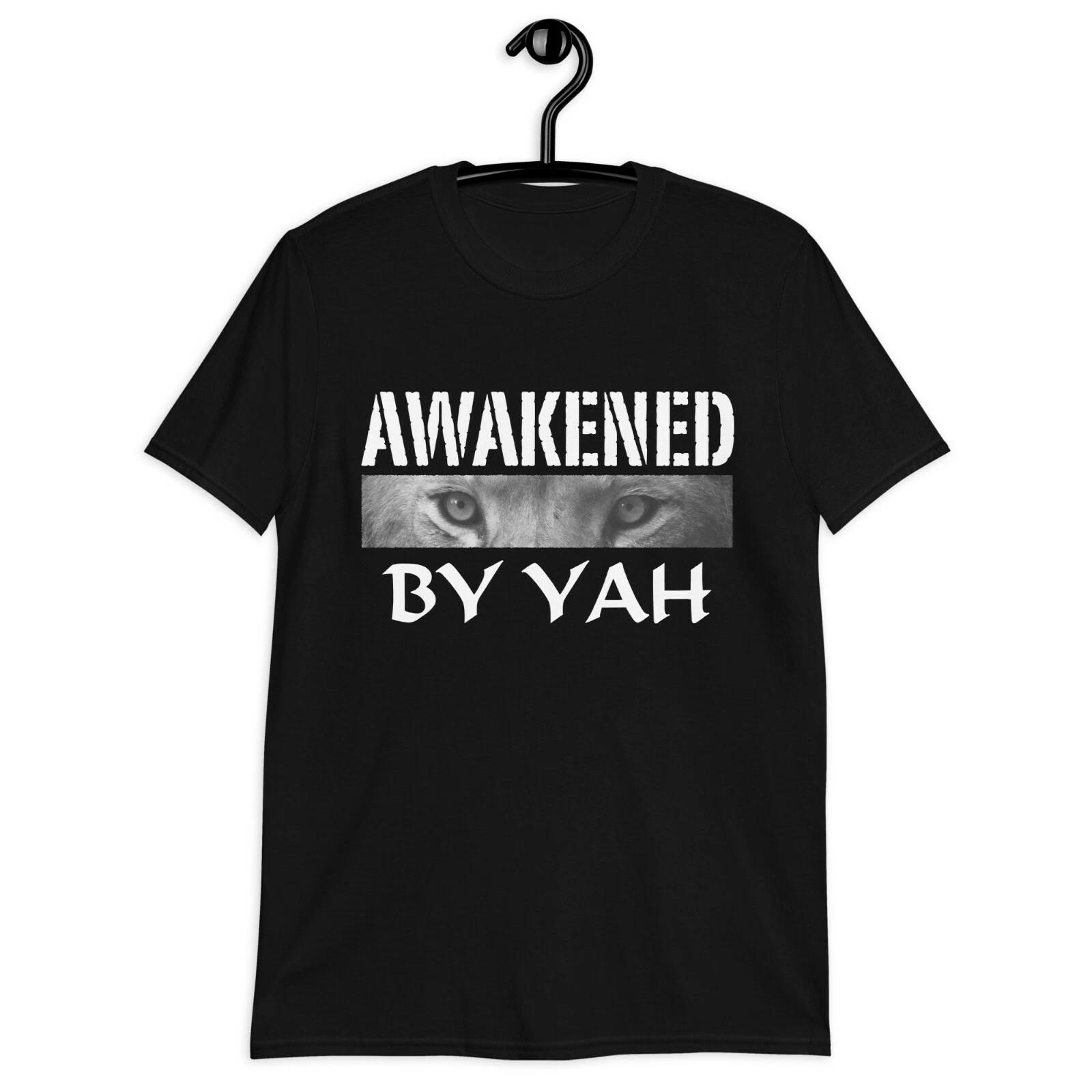 Lion Eyes Awakened by Yah Hebrew Israelite Clothing Unisex T-Shirt Apparel Gift 4XL