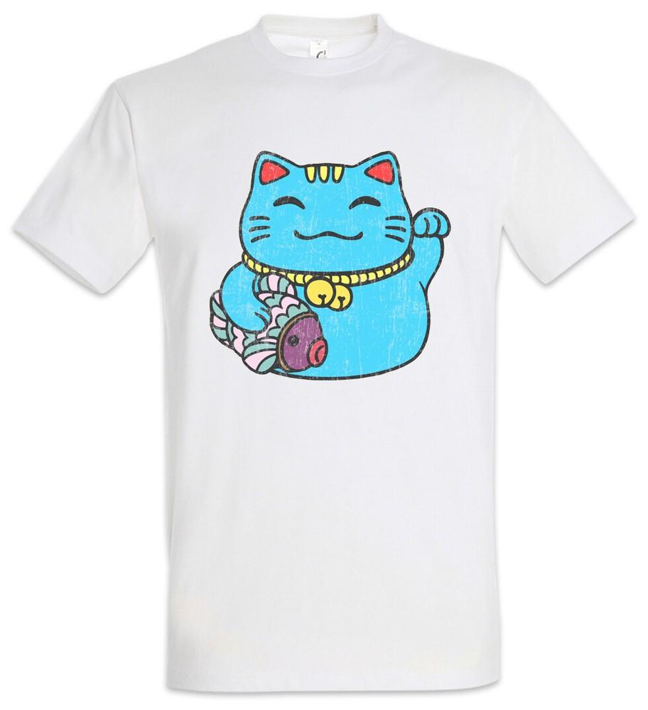 Maneki Neko III T-Shirt Maneki-neko Manekineko Cat Cats Love Addicted Addiction