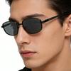 Retro Polarized Sunglasses Men Women Steampunk Metal Sun Glasses Vintage Rectangle Outdoor Driving Shades UV Protection Eyewear