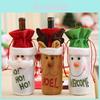 Festive Wine Bottle Bag With Santa Claus Design For Merry Christmas Celebrations
