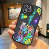 Custodia per Telefono Geometry Dash per iPhone 11 12 13 14 15 16 Pro Max Plus Copertina in Pelle