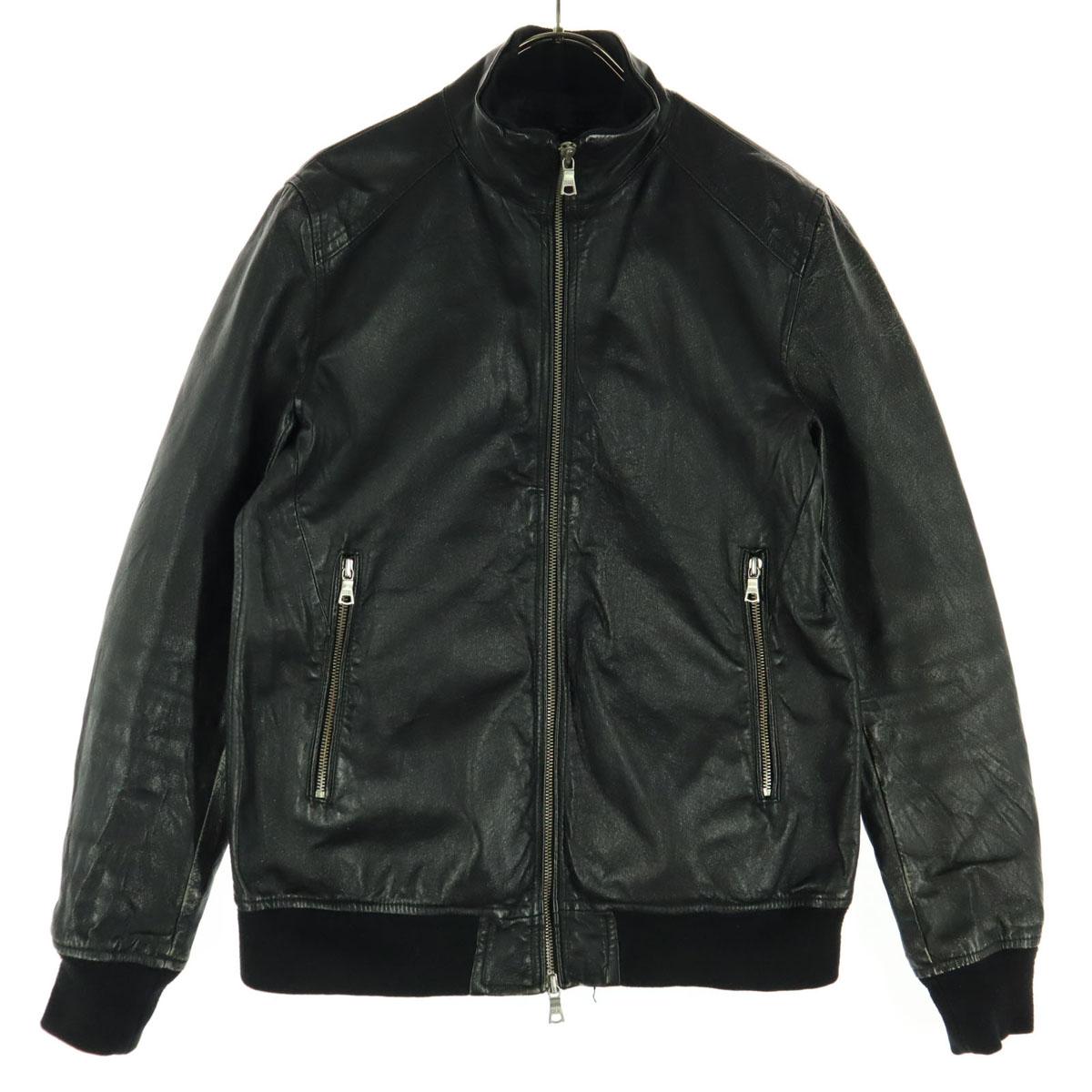 

UNIVERSAL FREAKS Long sleeve leather jacket M black Men s Used