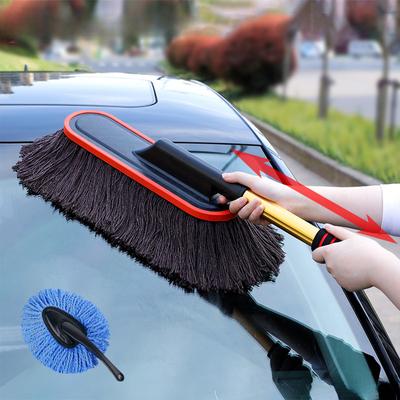 Car Duster Suit Telescopic Microfiber Car Cleaning Mop Dust Removal Brush Set for Car Detailing Care Washing Tools Kit