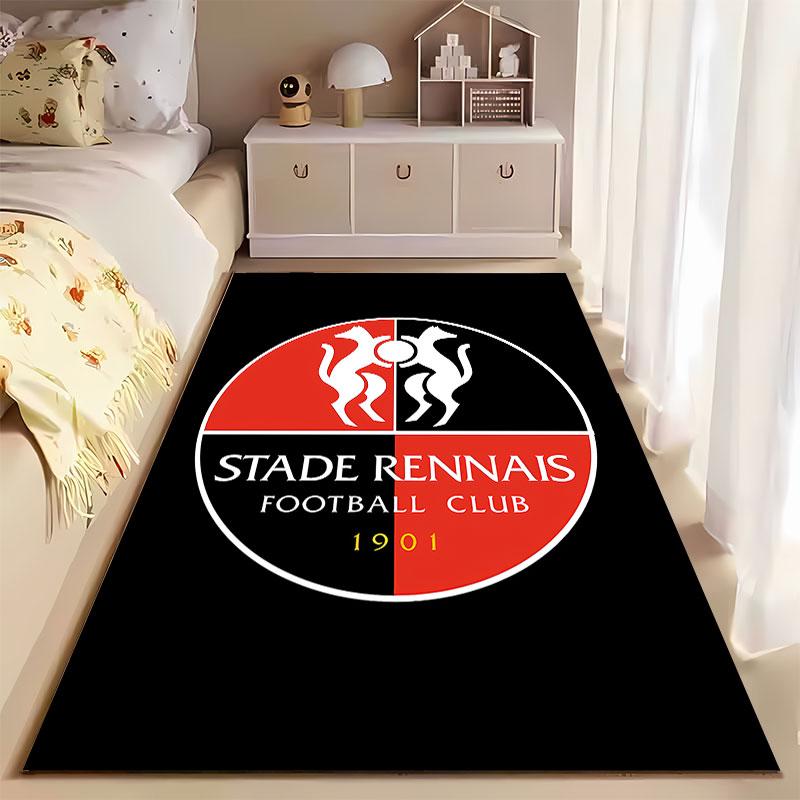 Stade Rennais Logo Carpet suitable as a non-slip mat for the living room or bedroom sofa