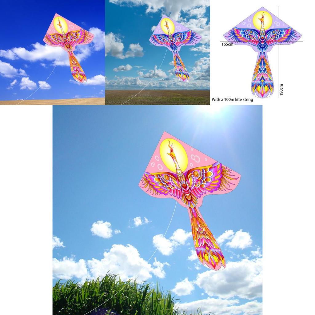 Weifang Drachen Neuer Langschwanz-Phönix-Drachen HD-Druck Leichter Flug Erwachsener