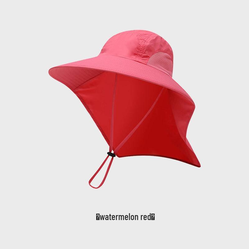 Herren Sommer Sonnenschutz Fischerhut mit breiter Krempe, Nackenschutz und Netzeinsätzen an den Seiten für Outdoor-Aktivitäten