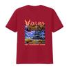 Vintage Heavy Metal Warlord Band Thy Kingdom Come Fantasy Cosmic Castle Print Streetwear T Shirt Vintage Washed Streetwear