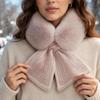 Women's Striped Knit Neck Warmer Scarf, Thick Winter Neck Gaiter for Cold