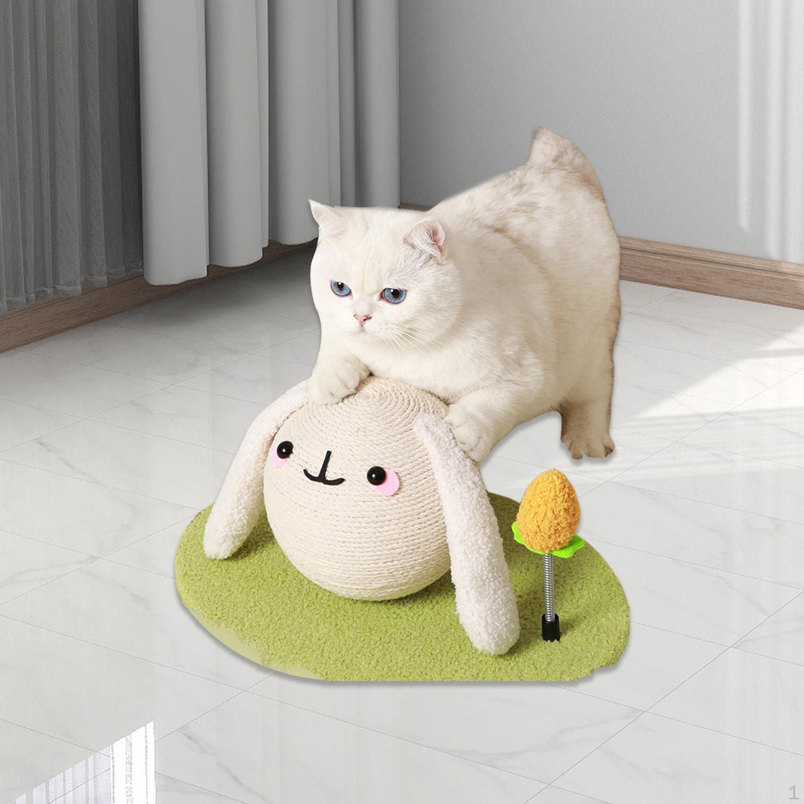 

Когтеточка для кошек, мячик-когтеточка, шлифовка когтей, износостойкая, интерактивная, с пружиной S