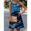 Summer Women's Fashion Loose Oversized Breathable Sleeveless Dresses Pocketless Casual Mini Dresses
