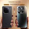 High-end Frosted Business Protective Cover for iQOO 12 Pro & iQOO 11S - Electroplated Metal Lens, All-inclusive Mobile Phone Case.