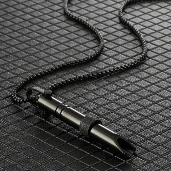 Mindful Breathing Necklace Anxiety Reduction Necklace Stainless Steel Stress And Panic Relief Necklace Adjustable Length Meditation Inner Peace