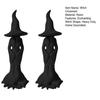 1/2Pcs Hand-Painted Enchanting Witch Statue Halloween Tree Root Black Witch Figurine Resin Sculpture Home Holiday Party Decoration Ornament
