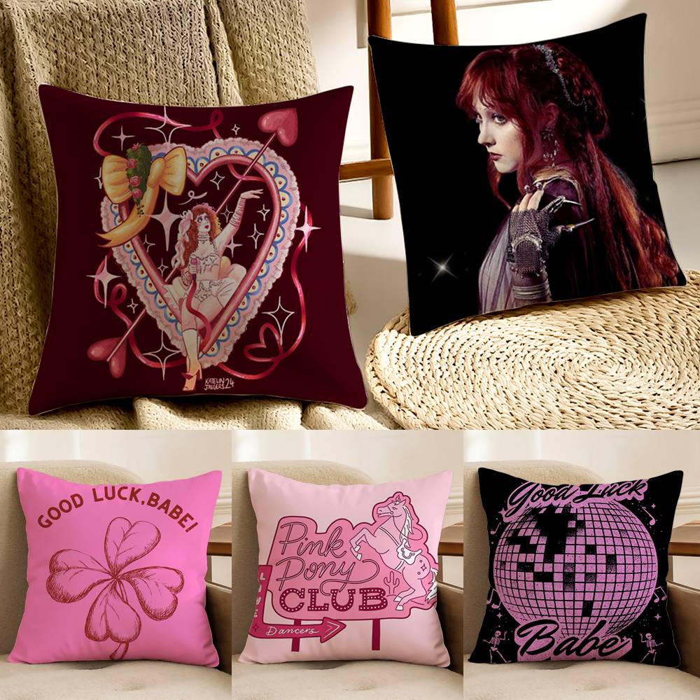 G-Good Luck Babe C-Chappell R-Roan Pillow Case Anti-dustmite Invisible zipper Sofa Bed