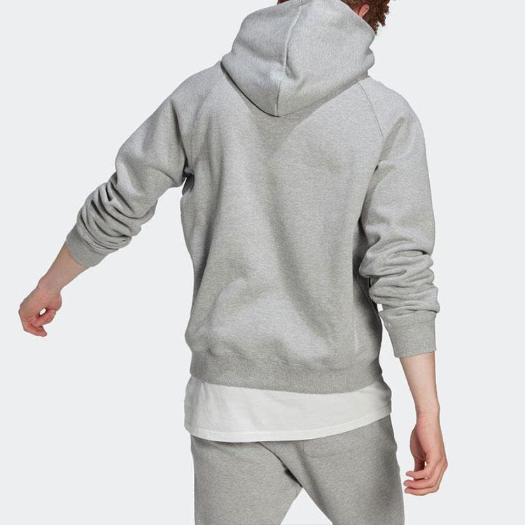 Adidas Sweatshirts Men's Gray Hooded Moderate Regular HN1950