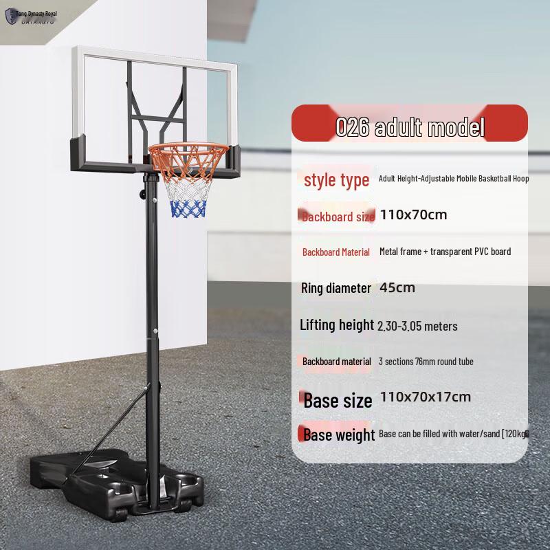 Adjustable Portable Outdoor Basketball Hoop