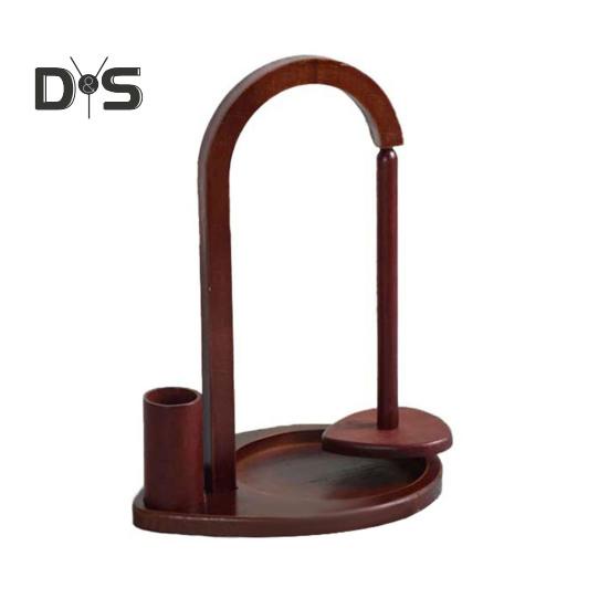 Wooden Yarn Spool Rack with Stable Base Smooth Edge Burr Free Versatile Yarn Ball Dispenser Stand Yarn Spool Rack