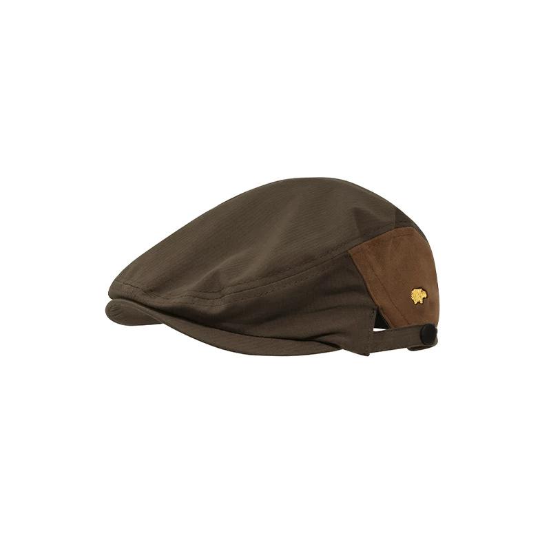 Girls' Summer Retro Japanese Style Hippopotamus Beret - Lightweight Kids' Sun Protection Hat