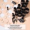 Round Steel Leather Punch Set - DIY Handmade Die Cut Tool for Round Holes