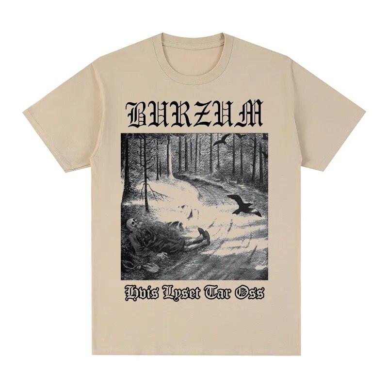 

Burzum Hvis Lyset Tar Oss крутая футболка с круглым вырезом, хлопковая футболка унисекс, новая футболка, женские топы