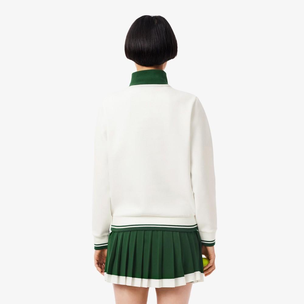 [lacoste] Women's Tennis Heritage Half-Zip Sweatshirt SF8634-55NX0N