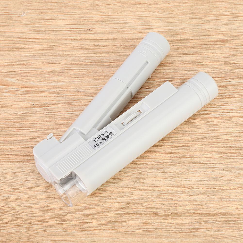 40X Zoom Pocket Sized LED Microscope Magnifier Micro Lens for Universal Mobile Phones
