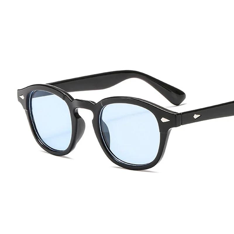Vintage Round Sunglasses Men Women Fashion Brand Designer Sun Glasses Male Female Retro Rivet Candy Color