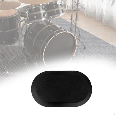 Planche d'étouffement pour grosse caisse Tampon silencieux Accessoire d'entraînement Caoutchouc Réutilisable pour débutants Universel Son collant