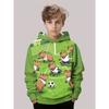 The 2025 Autumn New Children's Soft Hoodie 3D Capybara Football Match Printed Casual Children's Sportswear