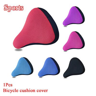 1 Stuks Fiets 3D Zacht Fietszadelhoes Fietsen Siliconen Zitkussen Fietsen Ademend Comfortabel Fiets
