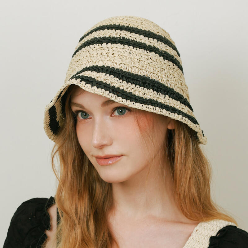 Nuang Summer Knitted Straw Hat Beanie Hat K250 beige