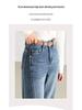 Women's High Waist Retro Straight Leg Jeans - Petite & Wide Leg Options for Spring & Autumn 2025