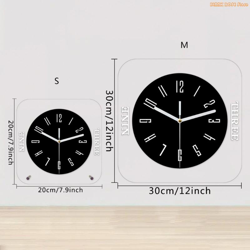 K1AE Wall Clock Decorative Clock Silents,Battery Operated, Moderns Wall Decors Living Room,Kitchen,Office Housewarmings Gift